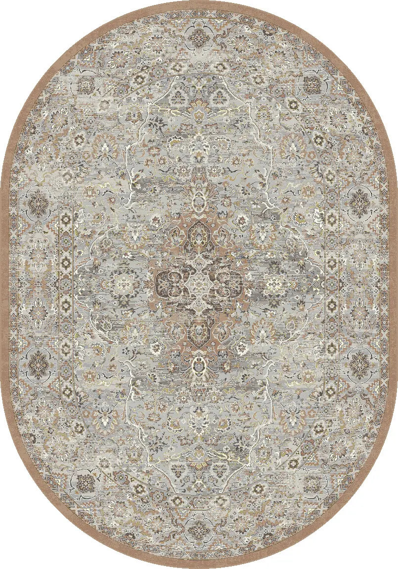 Dynamic Rugs Ancient Garden 57275 Beige/Multi Rug - Oval