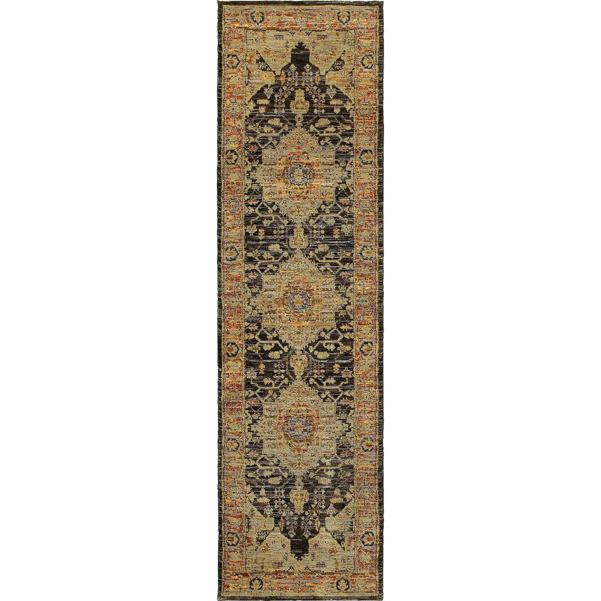 Oriental Weavers Sphinx Andorra 7138B Gold/Grey Rugs - runner