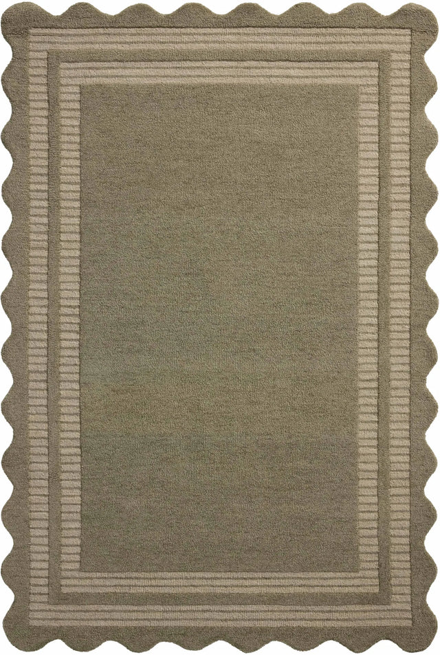 Chris Loves Julia x Loloi Scottie SCO-01 Olive / Pebble Rug - main flat