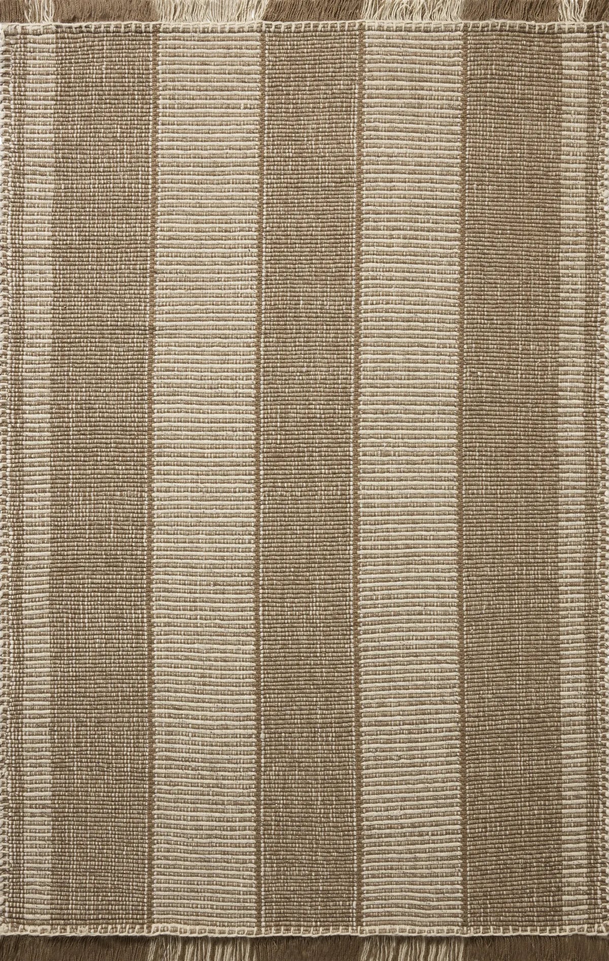 Loloi Sigrid SIG-01 Brown / Ivory Rug - main flat