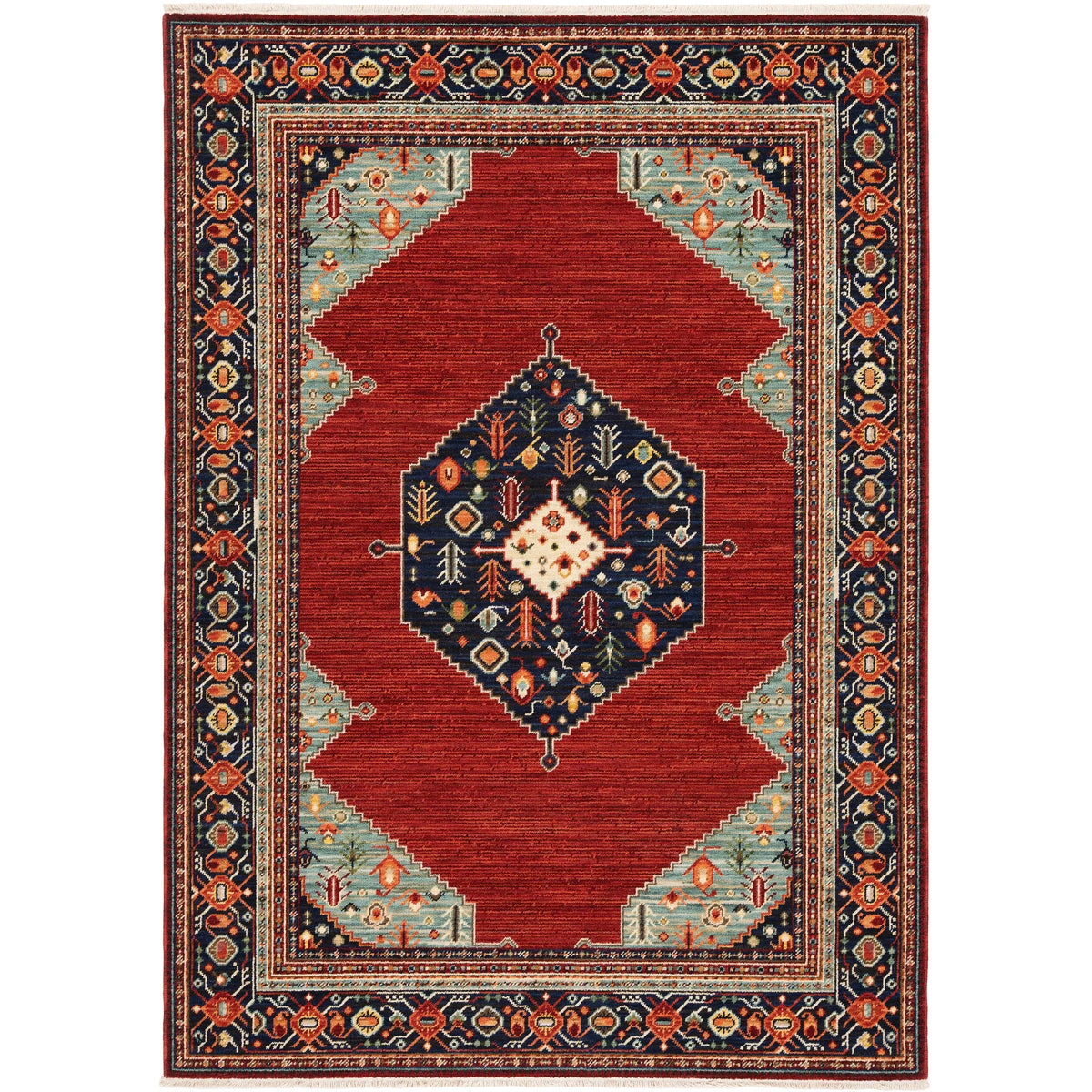 Oriental Weavers Sphinx Lilihan 5503M Red/ Blue Rugs - main flat
