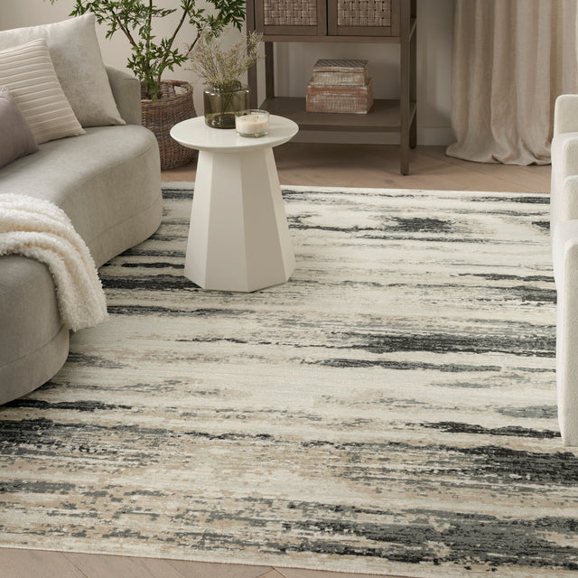 Nourison Serenity Home SRH12 Grey Multicolor Contemporary Area Rugs