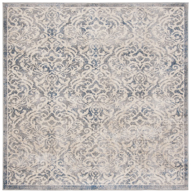 Safavieh Brentwood 6'-7" x 6'-7" Rug in Light Grey / Blue