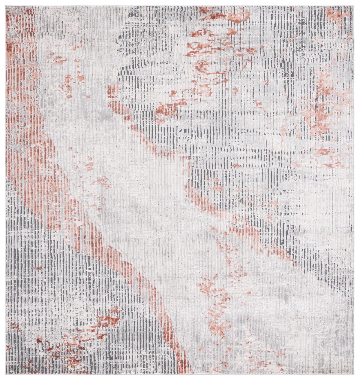 Safavieh Invista 6'-7" x 6'-7" Rug in Grey / Light Grey
