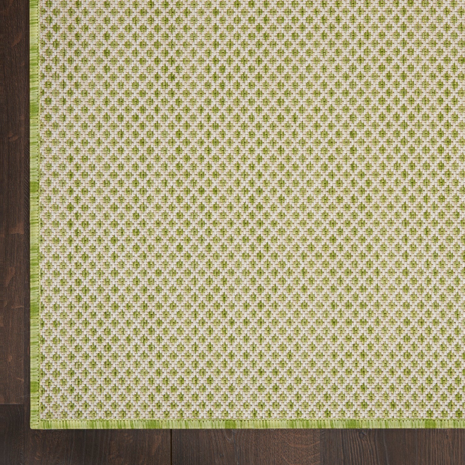 Nourison Courtyard Cou01 Ivory Green Rugs