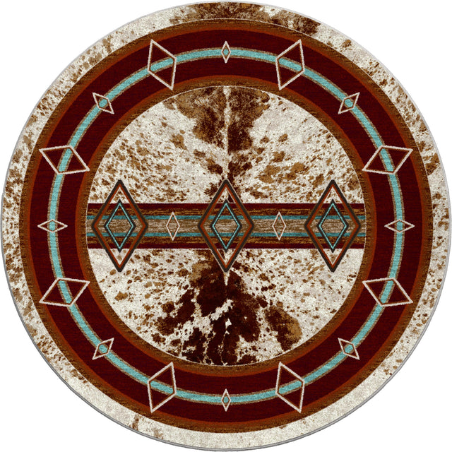 American Dakota Fire Hide True Western Rug