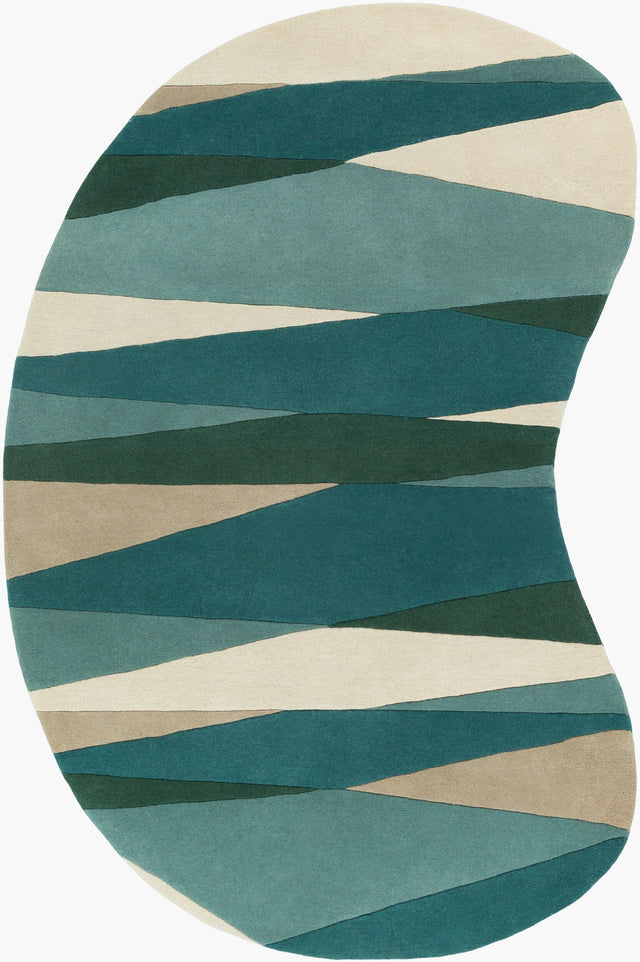Livabliss Forum Fm-7204 Khaki, Light Gray, Charcoal, Tan Rugs - novelty flat view