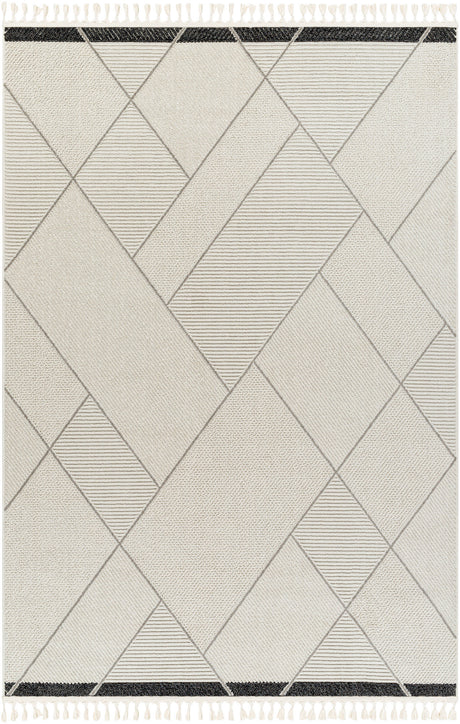Surya Finland Fnd-2303 Cream, Black Rug.
