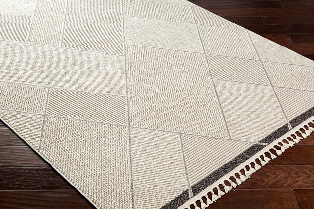 Surya Finland Fnd-2303 Cream, Black Rug.