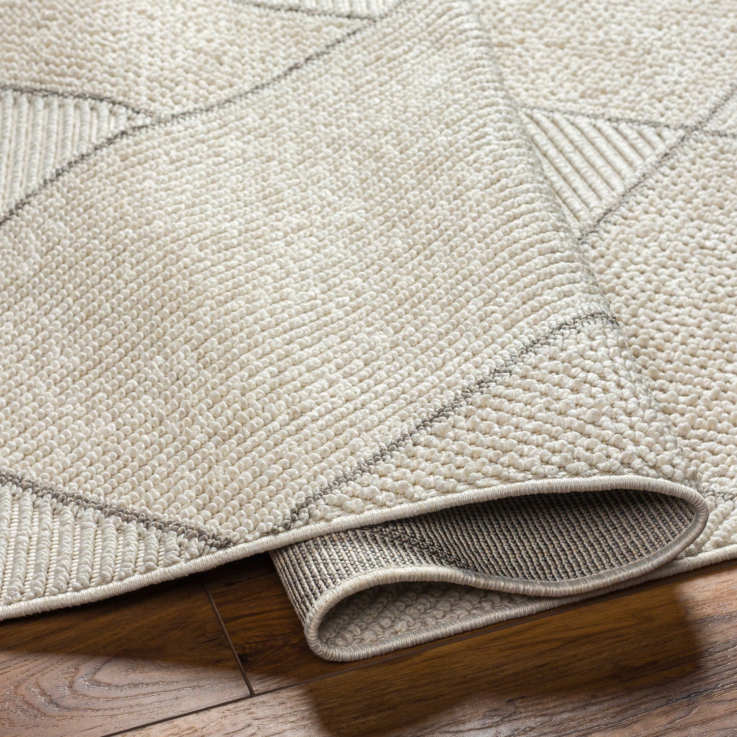 Surya Finland Fnd-2303 Cream, Black Rug.