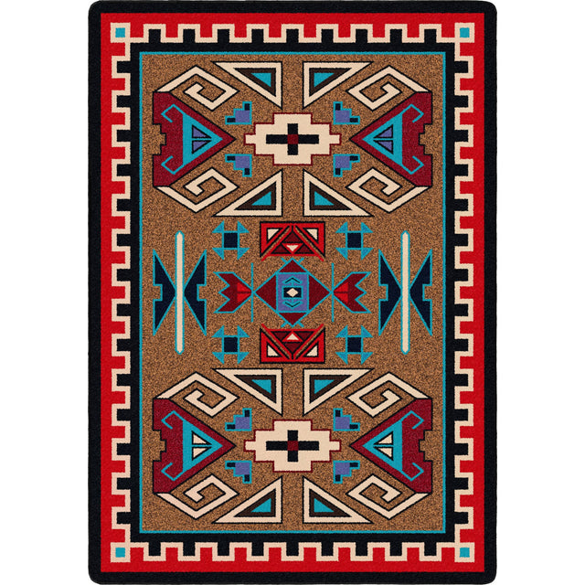American Dakota Four Rams Bright Rug