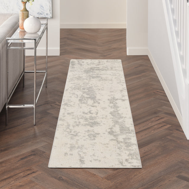 Nourison Quarry Qua01 Cream Grey Rug