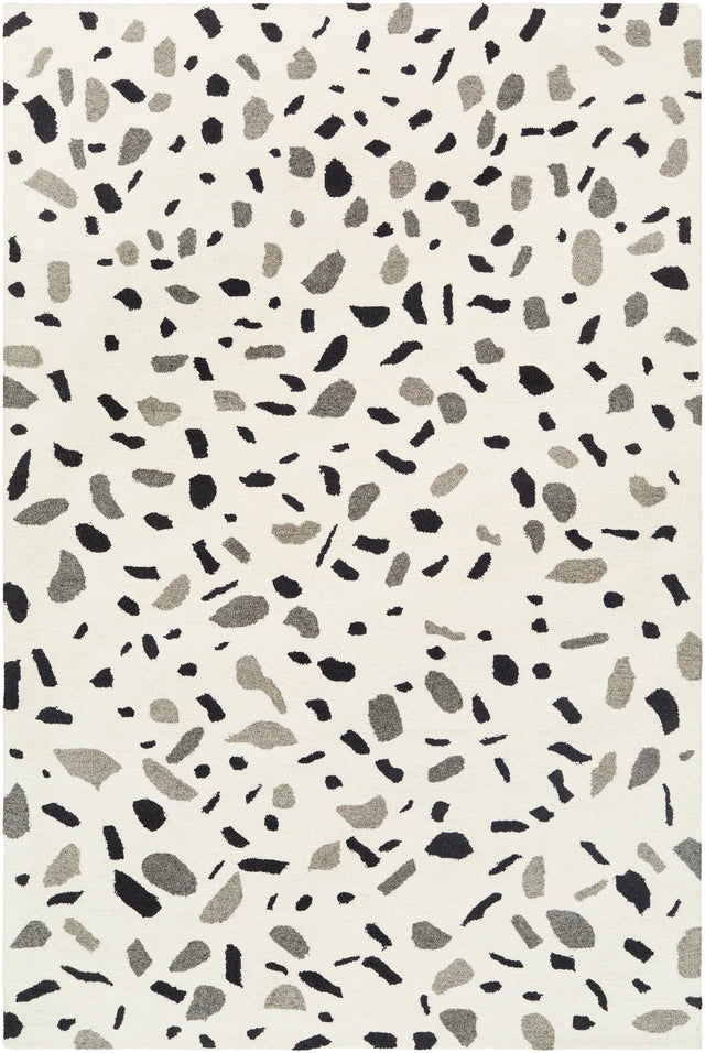 Surya Granada Gnd-2347 Beige, Black Rug.
