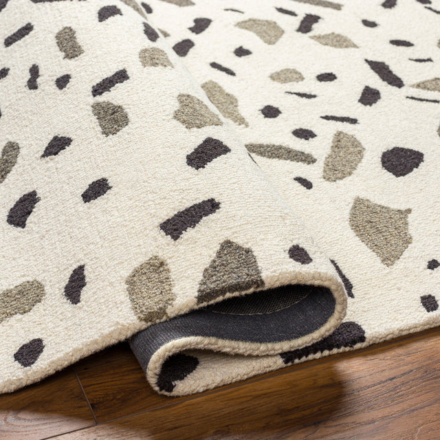 Surya Granada Gnd-2347 Beige, Black Rug.