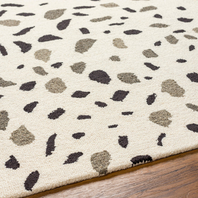 Surya Granada Gnd-2347 Beige, Black Rug.