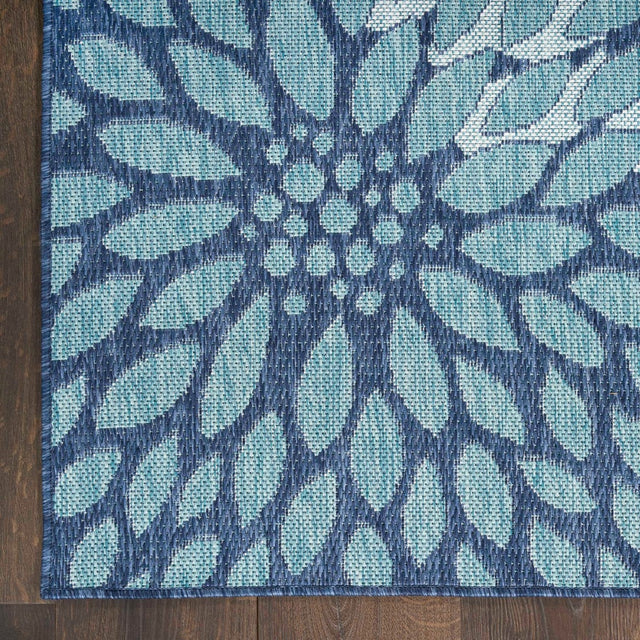 Nourison Garden Oasis GOA06 Navy Contemporary Area Rugs