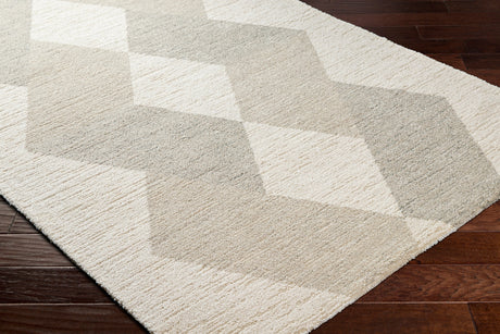 Surya Gavic Gvc-2317 Light Beige, Ivory, Medium Gray Rug.