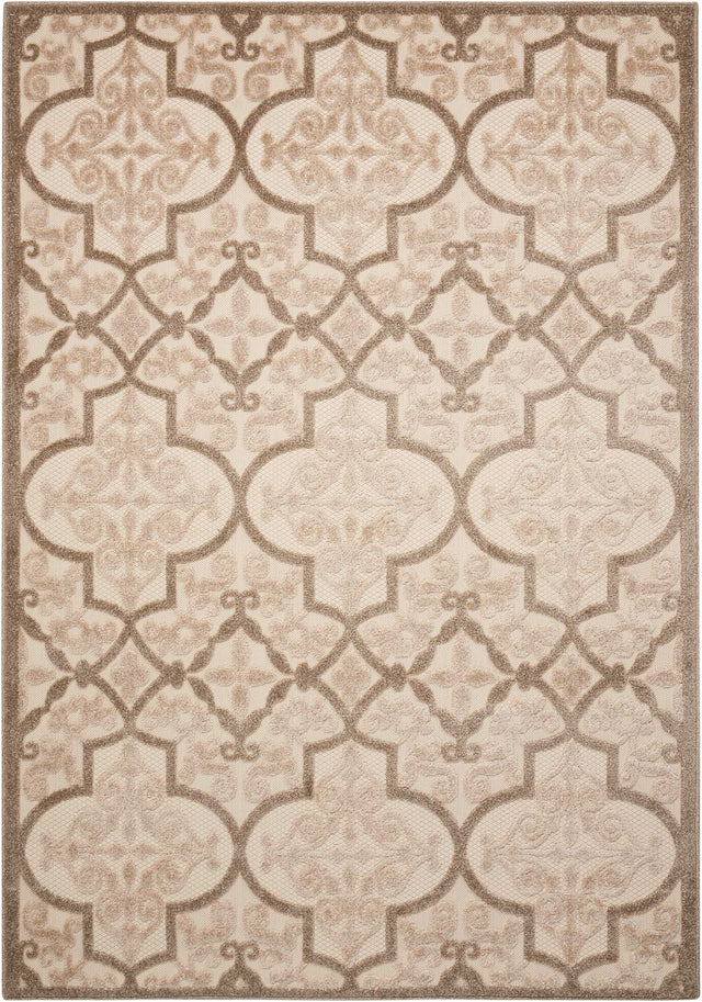 Nourison Aloha ALH14 Machine Made Cream Rug