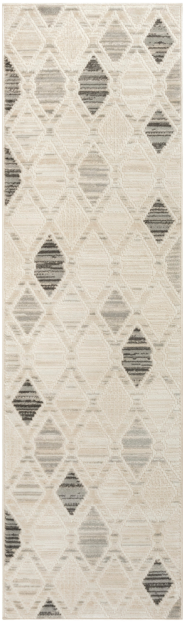 Nourison Serenity Home SRH08 Beige Grey Contemporary Area Rugs