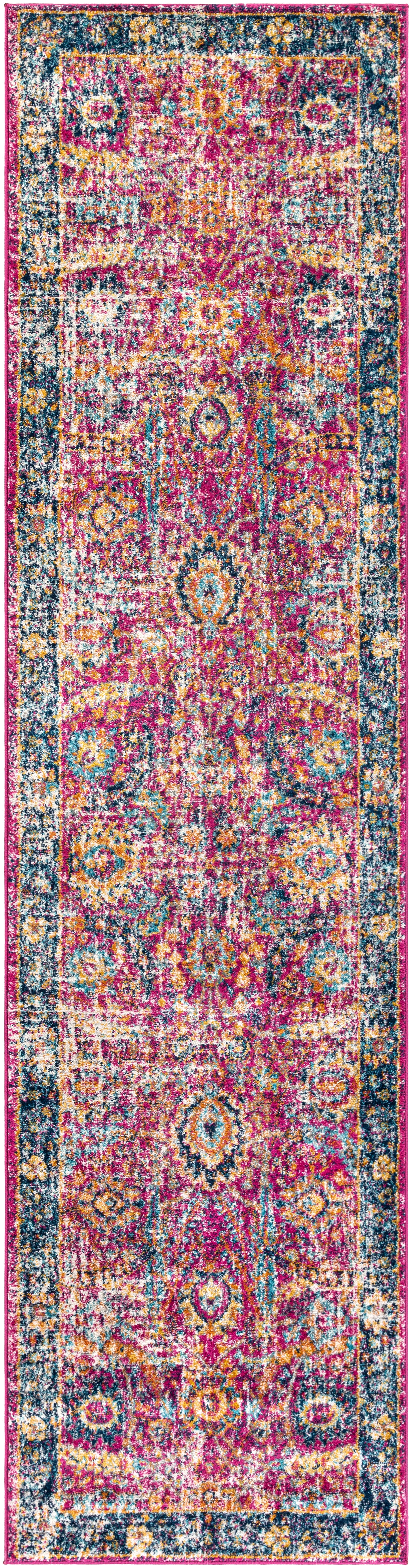 Surya Harput Hap-1013 Burgandy, Navy, Teal, Mustard, Burnt Orange, Medium Gray Rug.