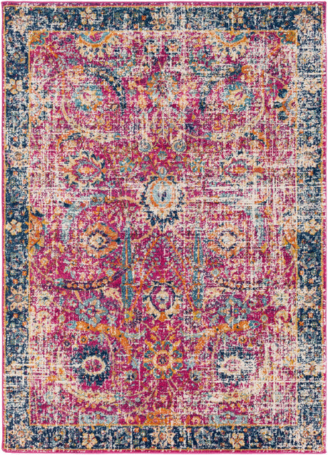Surya Harput Hap-1013 Burgandy, Navy, Teal, Mustard, Burnt Orange, Medium Gray Rug.