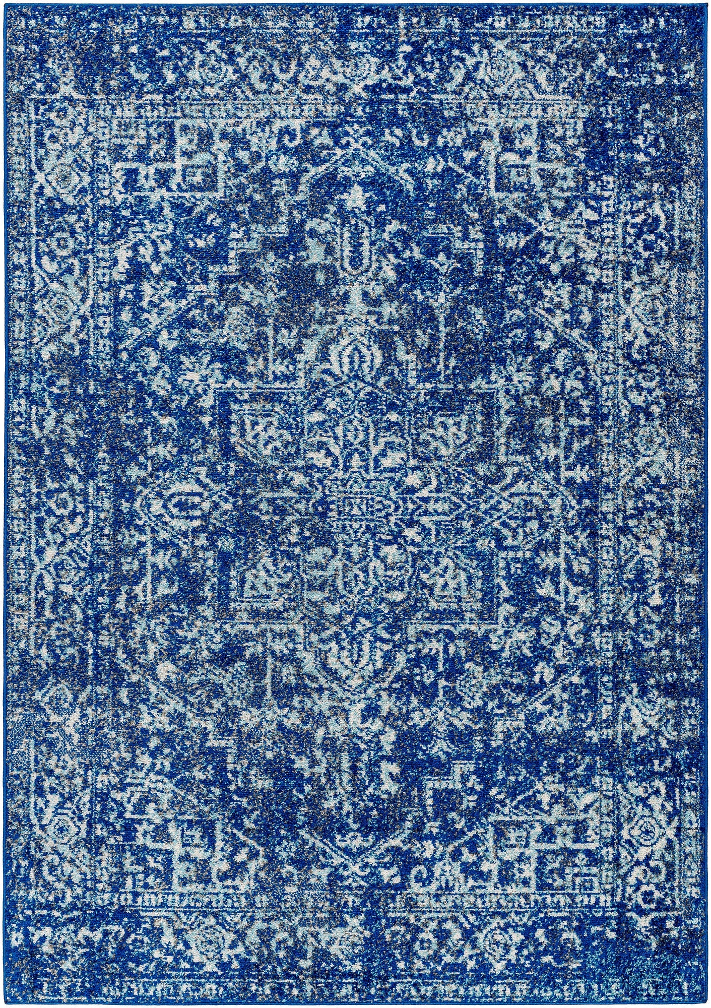 Surya Harput Hap-1022 Dark Blue, Teal, Black, Beige Rugs.