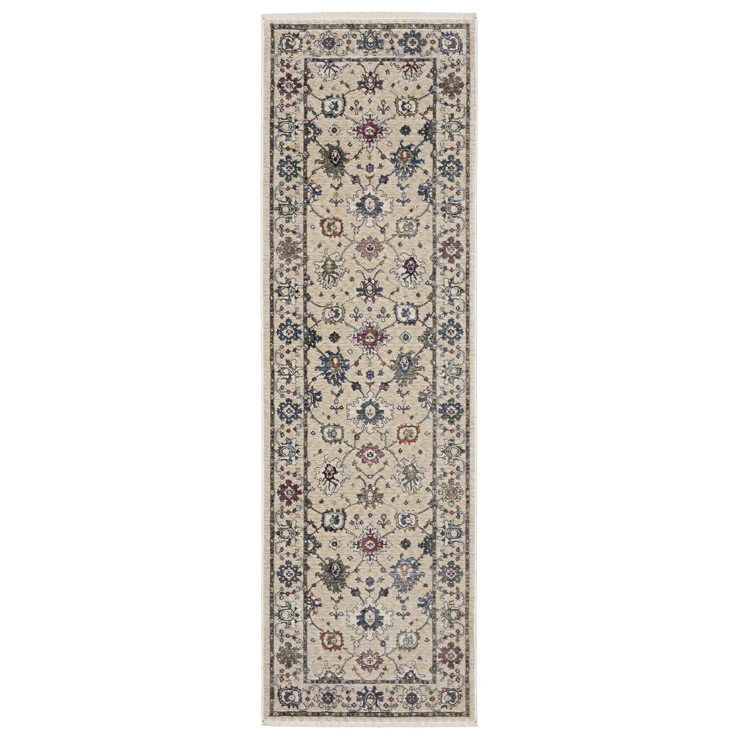 Oriental Weavers Sphinx HASTINGS HA01W Ivory Floral Rugs