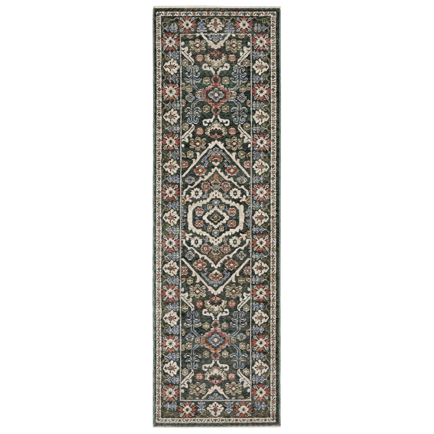 Oriental Weavers Sphinx HASTINGS HA02B Green Floral Rugs