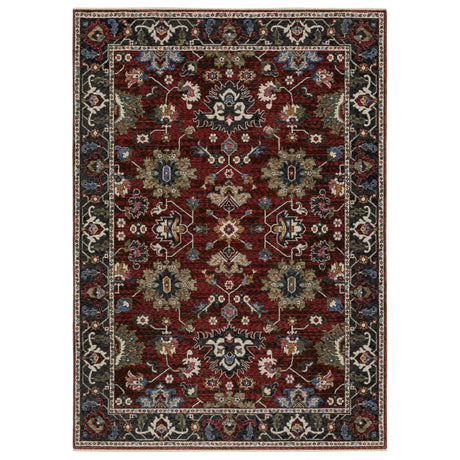 Oriental Weavers Sphinx HASTINGS HA03V Red Floral Rugs