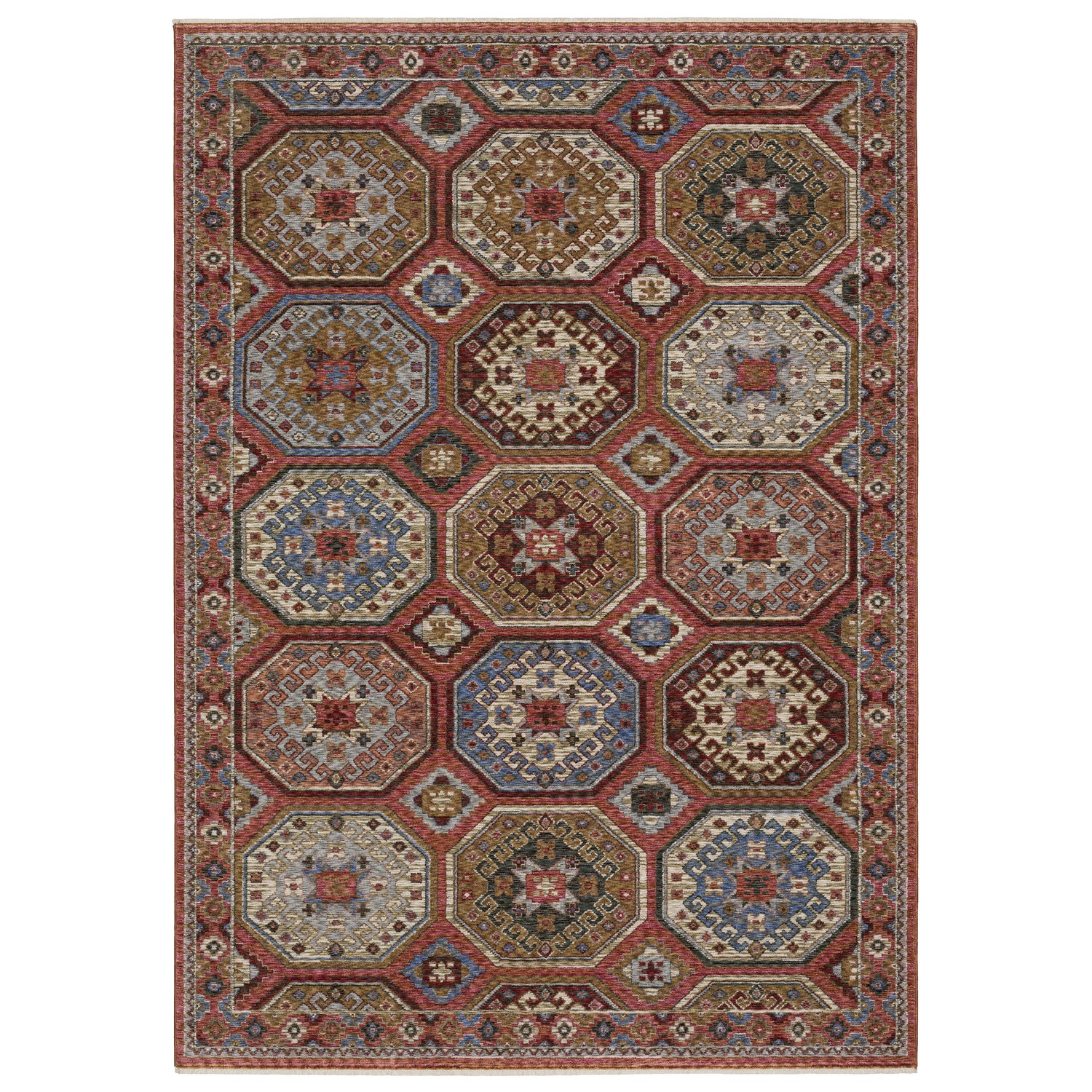 Oriental Weavers Sphinx HASTINGS HA05R Pink Geometric Rugs