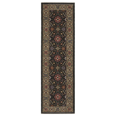 Oriental Weavers Sphinx HASTINGS HA07D Charcoal Floral Rugs