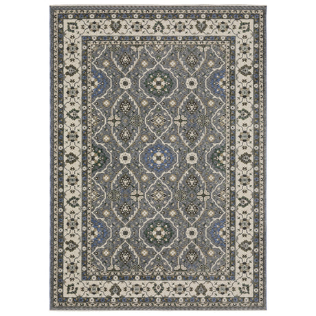 Oriental Weavers Sphinx HASTINGS HA07H Blue Floral Rugs