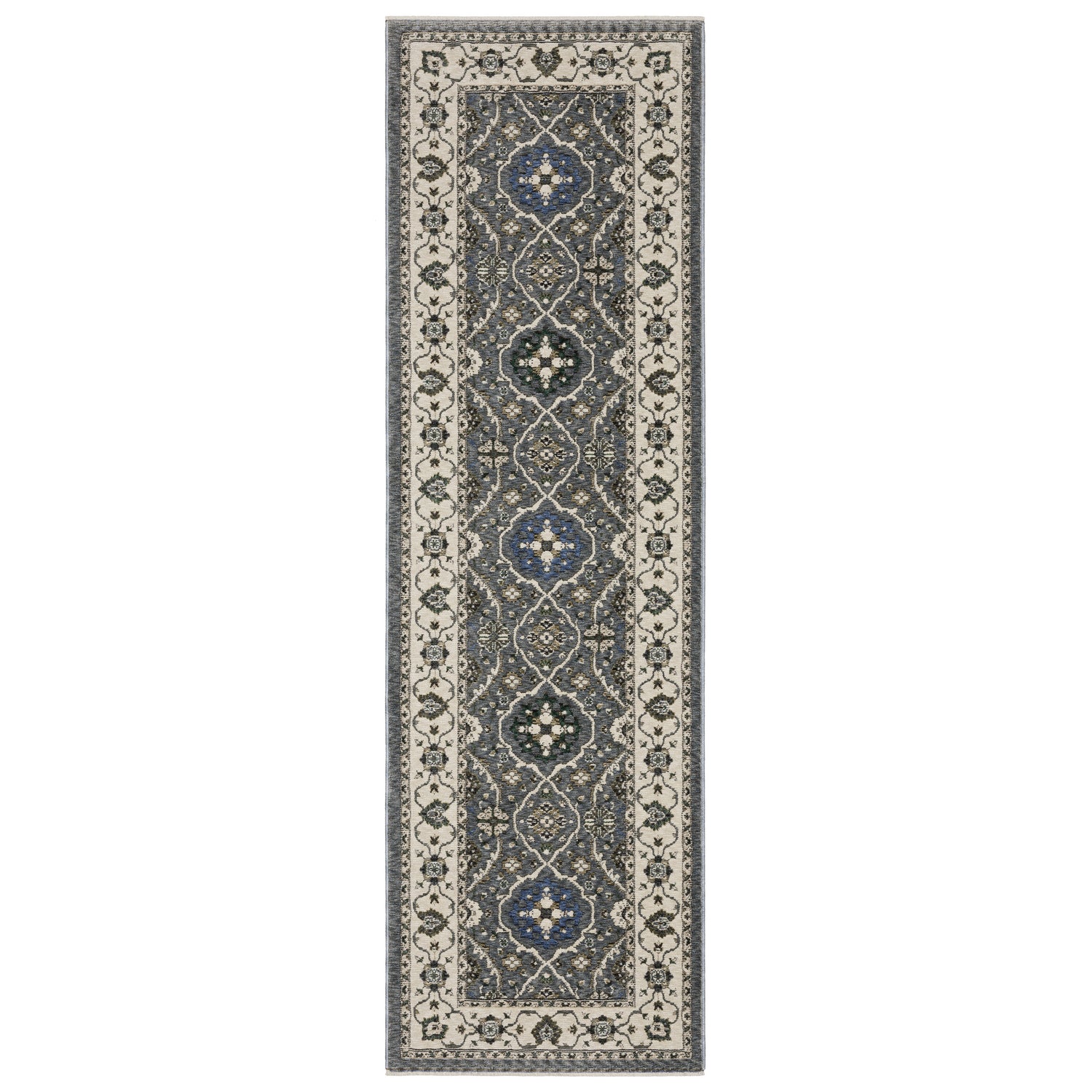 Oriental Weavers Sphinx HASTINGS HA07H Blue Floral Rugs