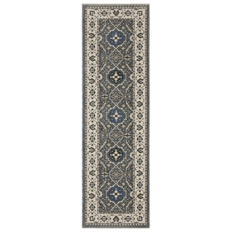 Oriental Weavers Sphinx HASTINGS HA07H Blue Floral Rugs