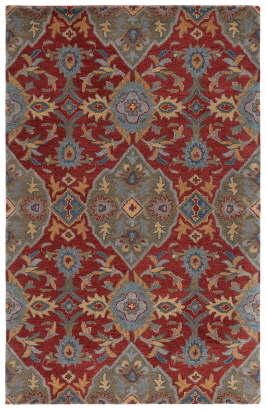 Safavieh Heritage Hg653Q Red/Green Area Rug