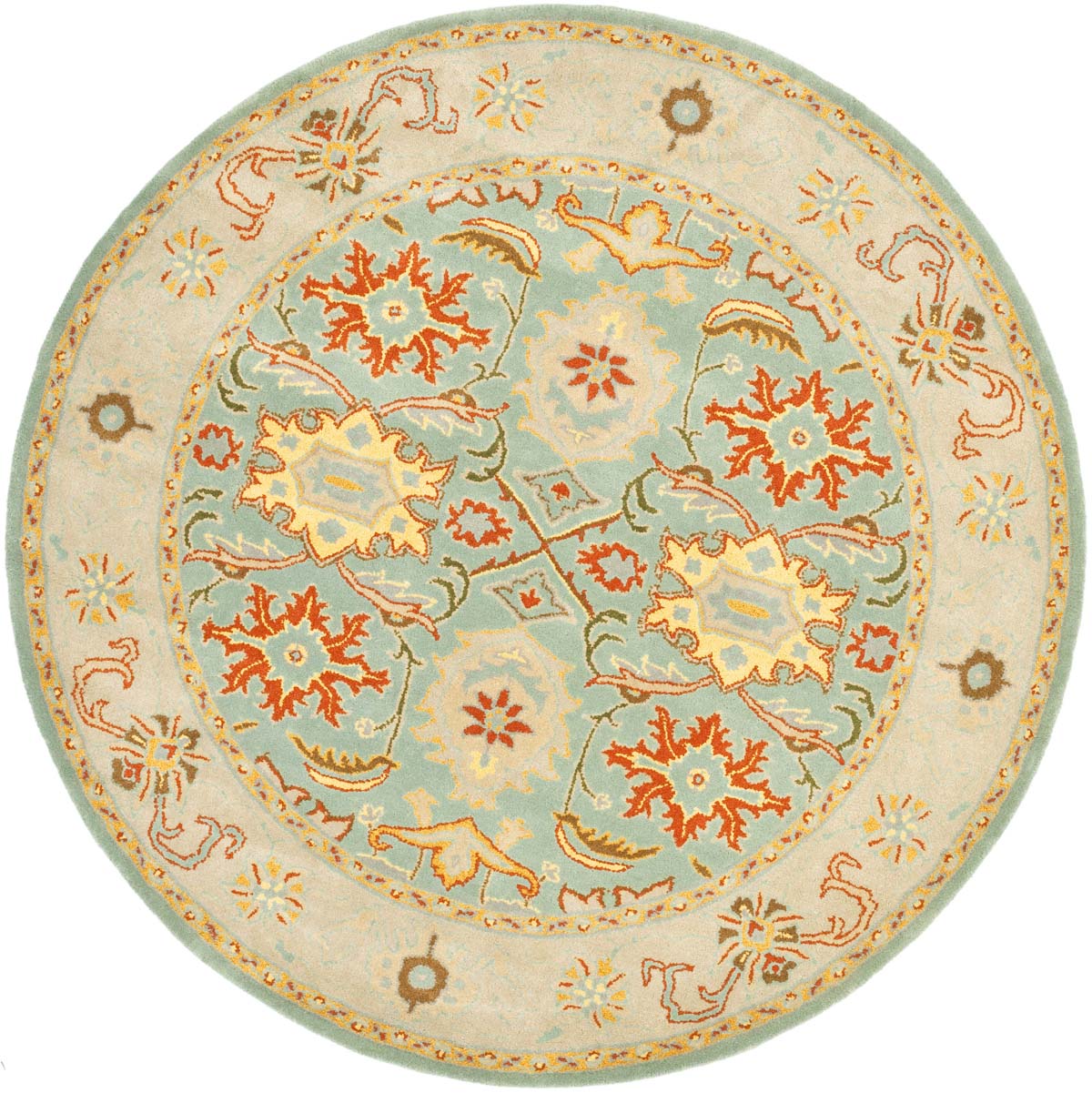 Safavieh Heritage Hg734A Light Blue / Ivory Rugs