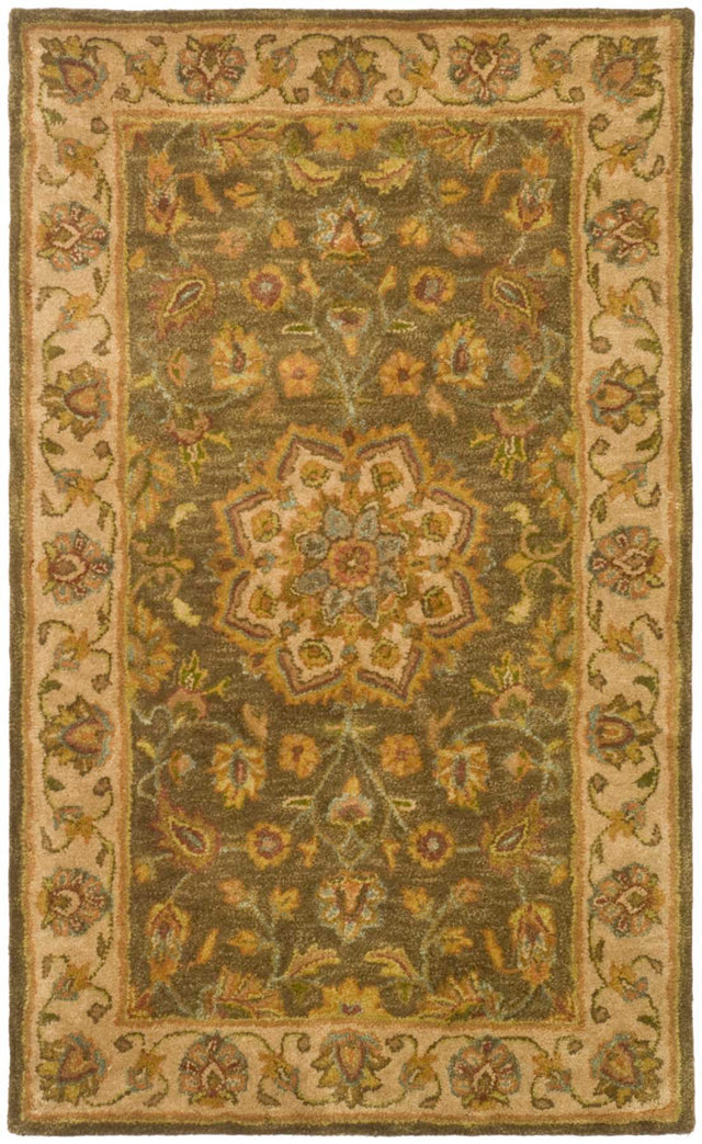Safavieh Heritage Hg954A Green / Taupe Rugs