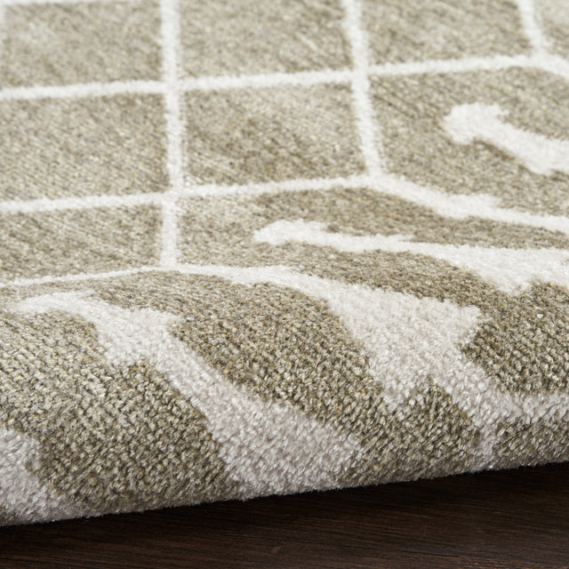 Nourison Astra Machine Washable ASW10 Machine Made Sage Rug