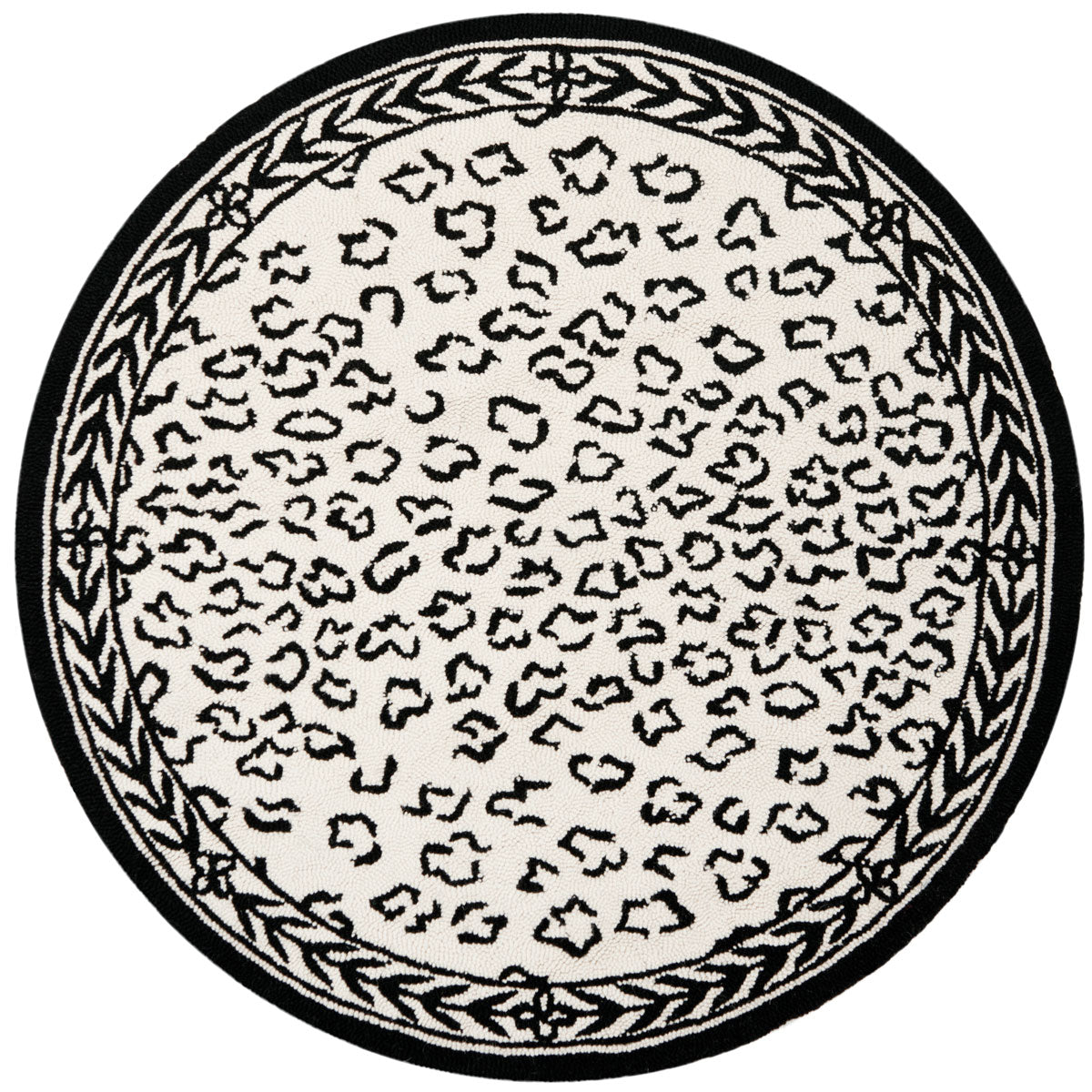 Safavieh Chelsea hk15c White / Black Rugs