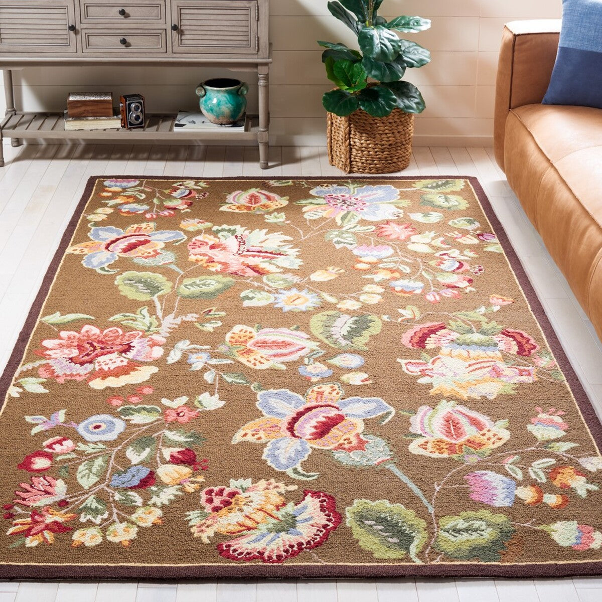 Safavieh Chelsea Hk331B Brown Rugs