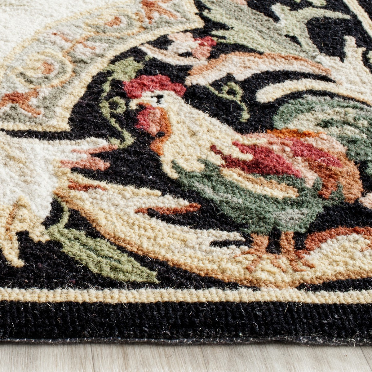 Safavieh Chelsea hk48k Ivory / Black Rugs