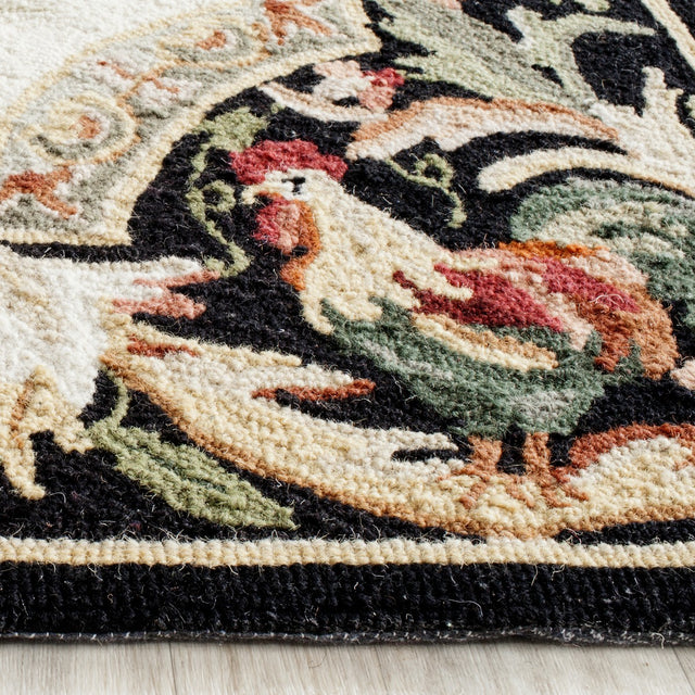 Safavieh Chelsea hk48k Ivory / Black Rugs