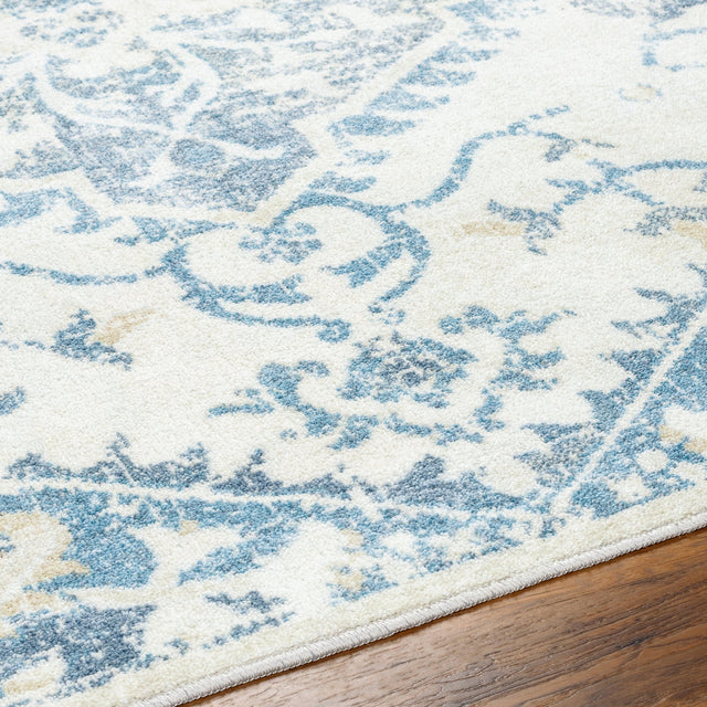 Surya Hera Hrh-2304 Off-White, Light Silver, Slate, Metallic - Silver Rug.