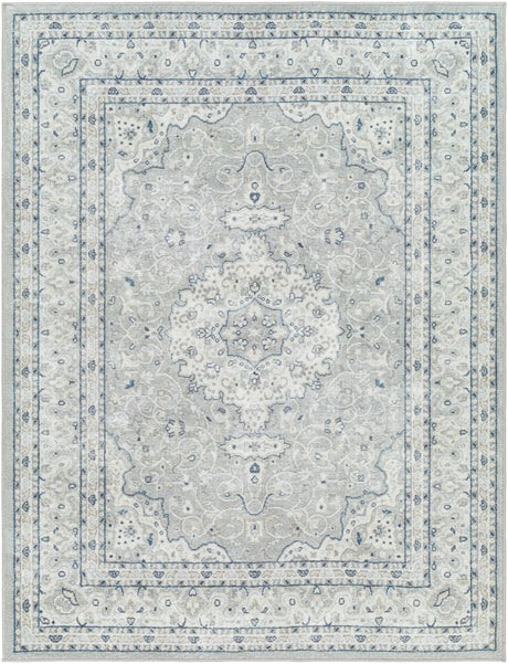Surya Hera Hrh-2309 Light Grey, Sterling Grey, Pewter, Metallic - Silver Rug.