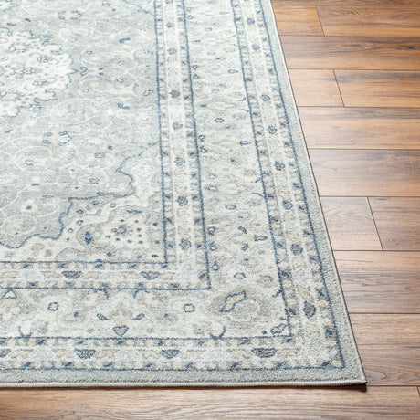 Surya Hera Hrh-2309 Light Grey, Sterling Grey, Pewter, Metallic - Silver Rug.