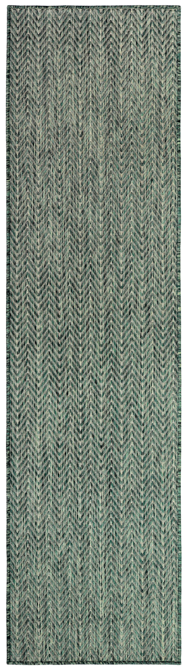 Nourison Horizon Indoor/Outdoor HOZ02 Green Contemporary Area Rugs