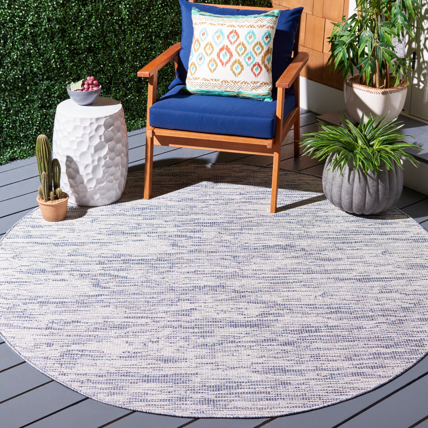 Safavieh Hampton Htn238M Blue Rug.
