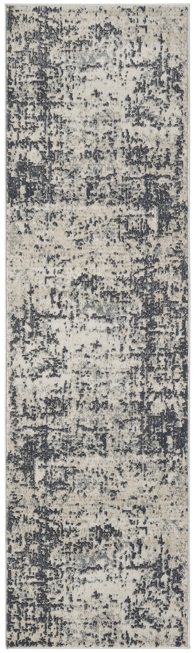 Nourison Quarry QUA17 Machine Made Ivory, Grey Rug