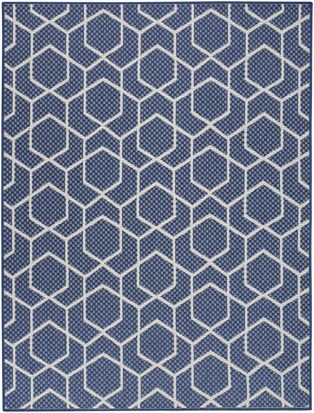 Nourison Horizon Indoor/Outdoor HOZ01 Navy Contemporary Area Rugs