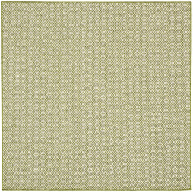 Nourison Courtyard Cou01 Ivory Green Rugs